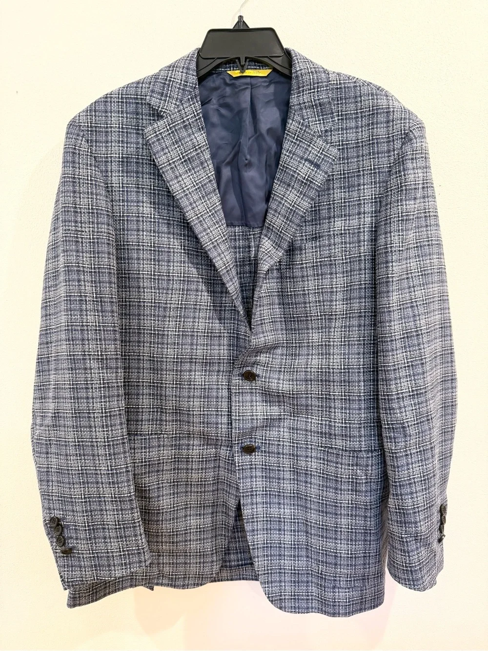 Canali Kei Fit Silk-Wool Plaid Sport Coat EU54 US37